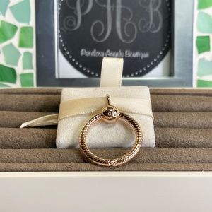 🌼Last One New Pandora Rose Gold Small O Pendant